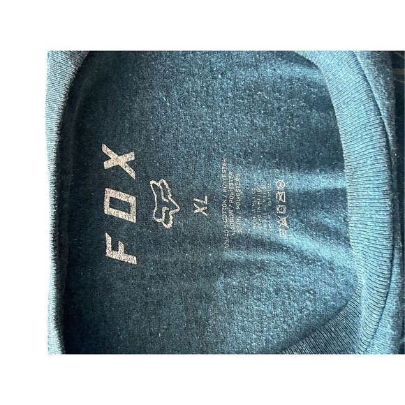 Fox Mens Green Racing MX74 Biking Skating Moto Short Sleeve T-Shirt Size XL - Picture 3 of 9